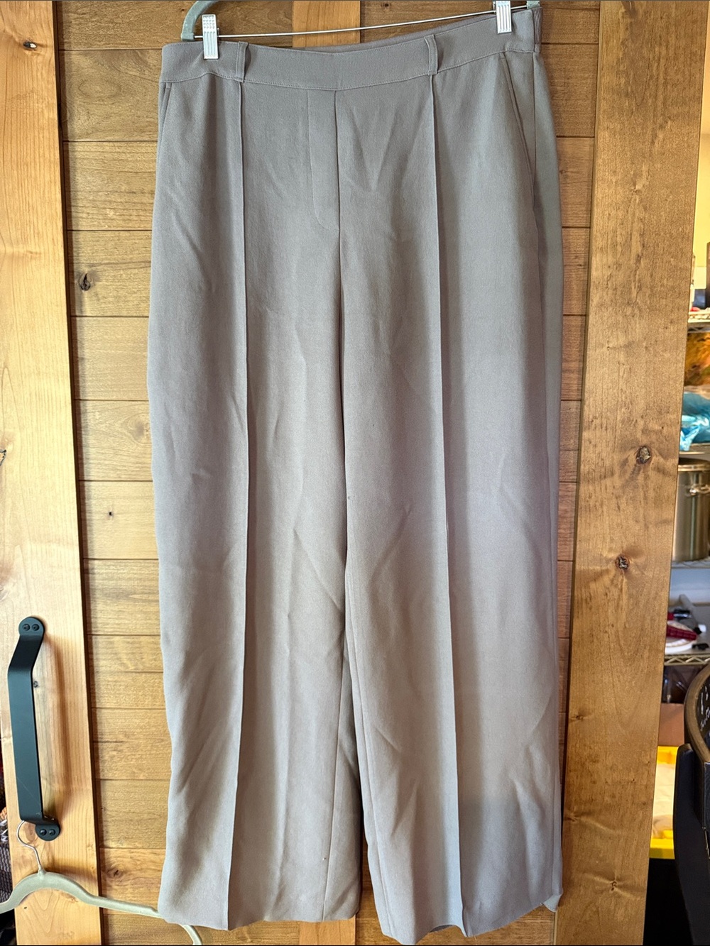 Spanx Classic women’s Wide-Leg Dress Pants in Taupe
